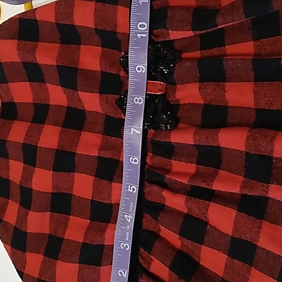 MERRY Bright red plaid dog dress - Picture 6 of 6